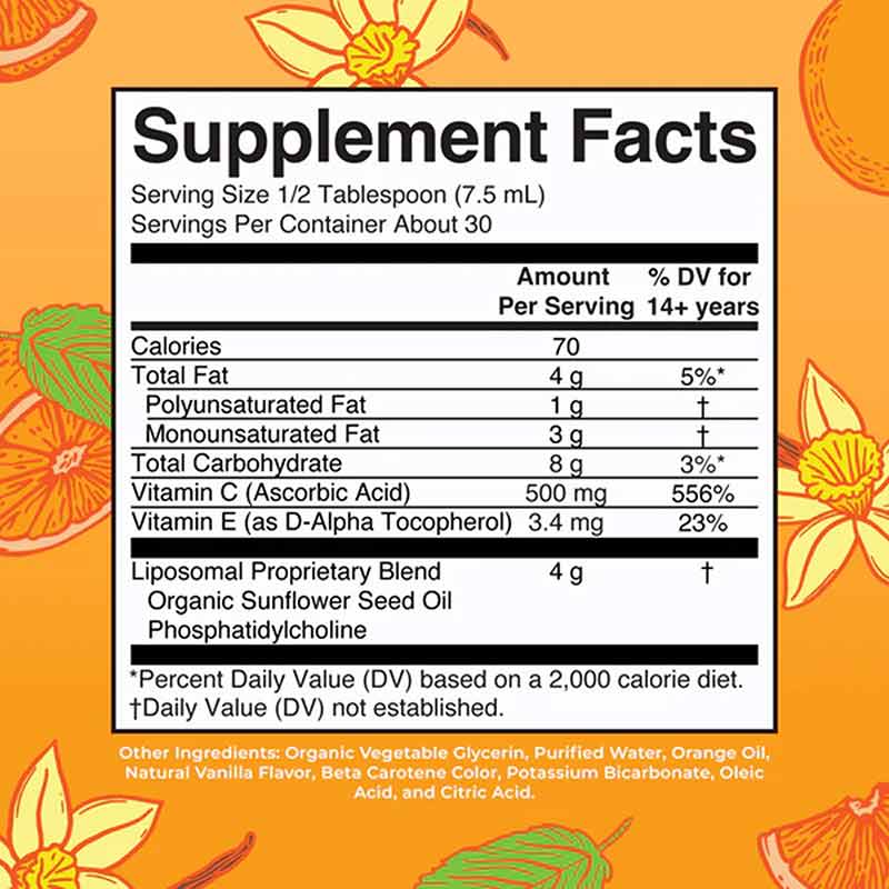 Megadose Vitamin C Liposomal, 7.6 Oz, by MaryRuth's Organics, image #2