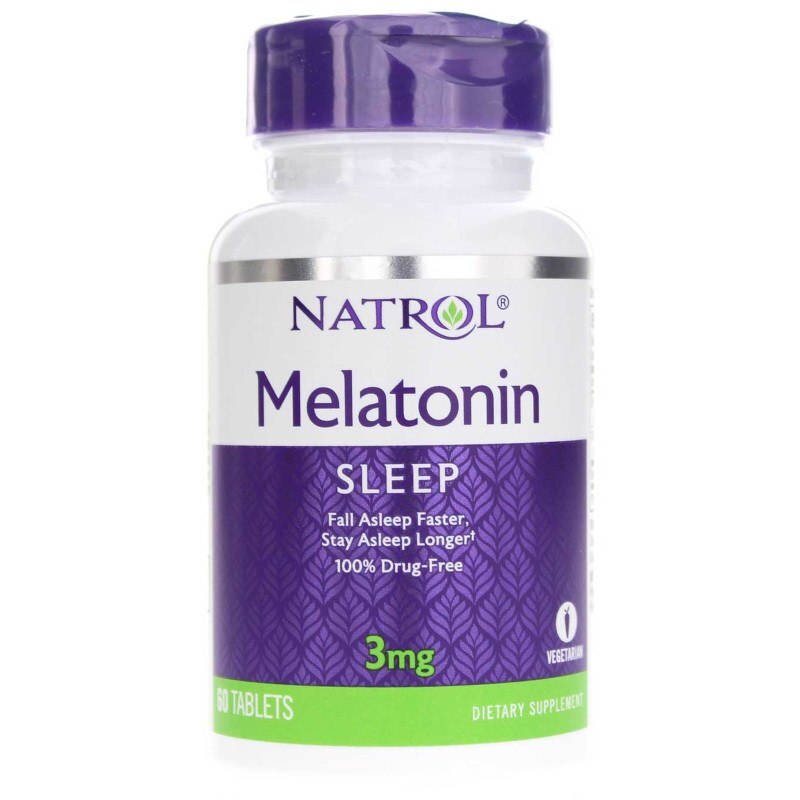Melatonin 3 Mg, 60 Tablets, by Natrol