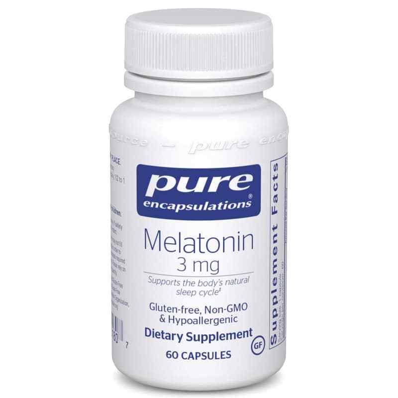 Melatonin 3 Mg, 60 Capsules, by Pure Encapsulations
