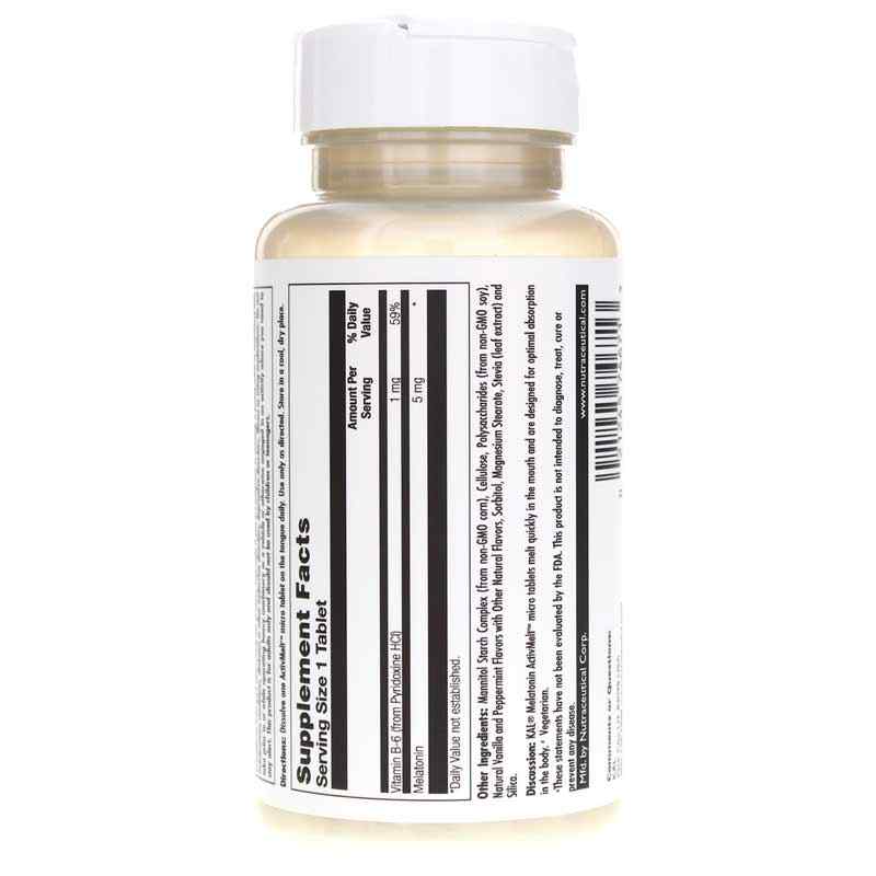 Melatonin 5 Mg ActivMelt, Vanilla Mint, by Kal, image #3