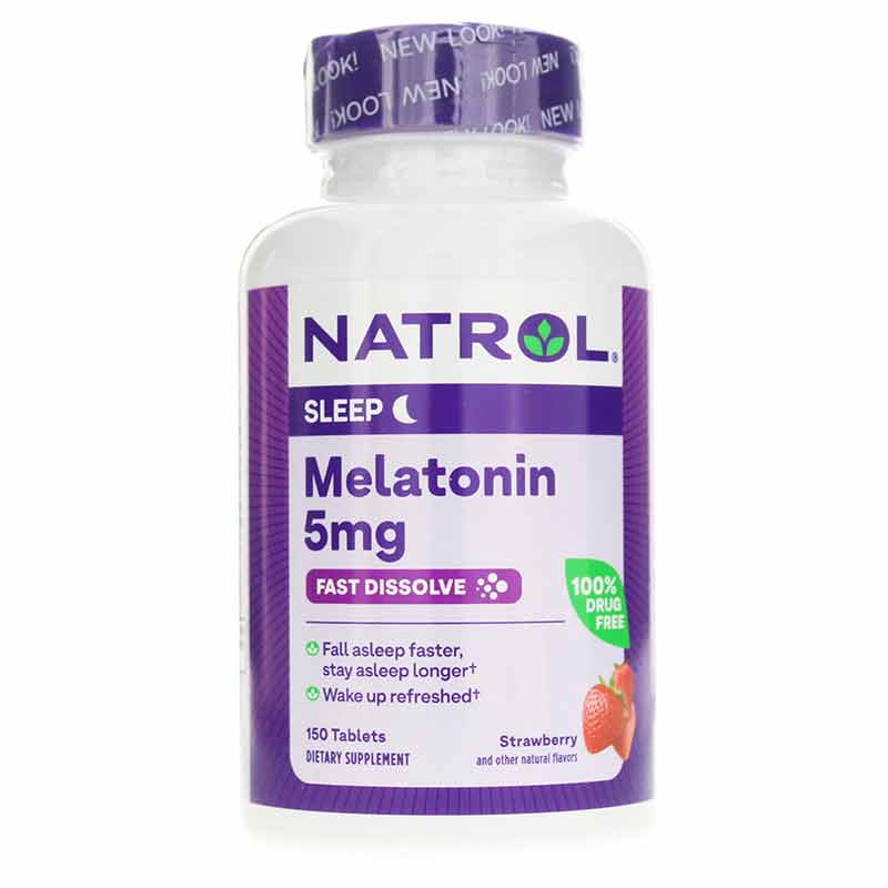 Melatonin 5 Mg Fast Dissolve Extra Strength, 150 Tablets, by Natrol