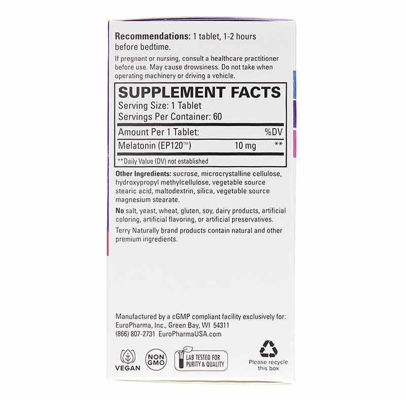 Melatonin EP120 10 Mg Sustained Release, by Terry Naturally, image #2