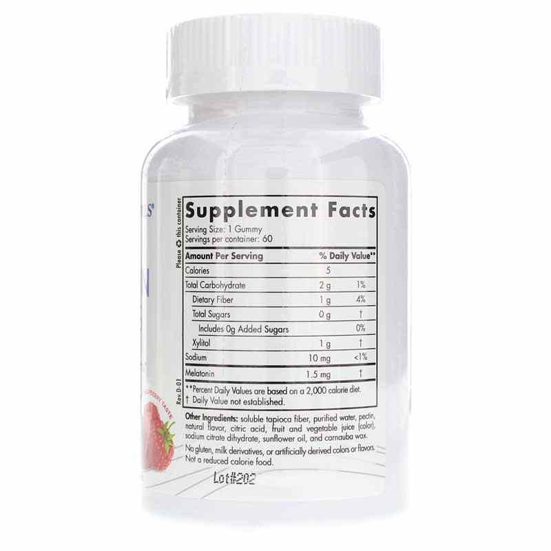 Melatonin Gummies Zero Sugar, 60 Gummies, by Nordic Naturals, image #2