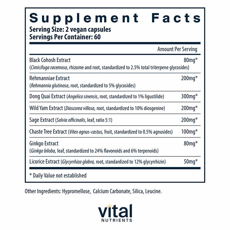 Menopause Support, by Vital Nutrients, image #2