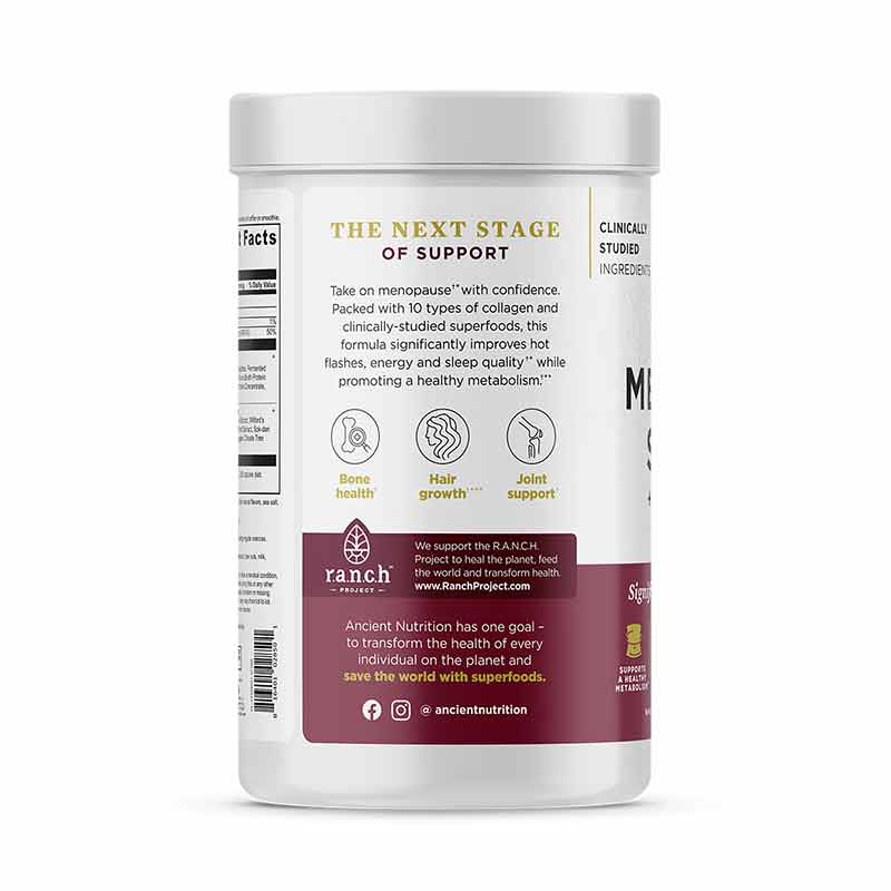 Menopause Support + Collagen, Vanilla, 25 Servings, by Ancient Nutrition, image #2
