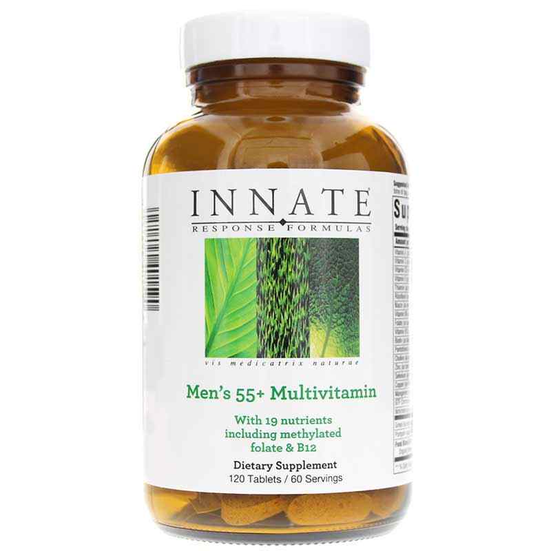 Men's 55+ Multivitamin Iron Free, 120 Tablets, by Innate Response