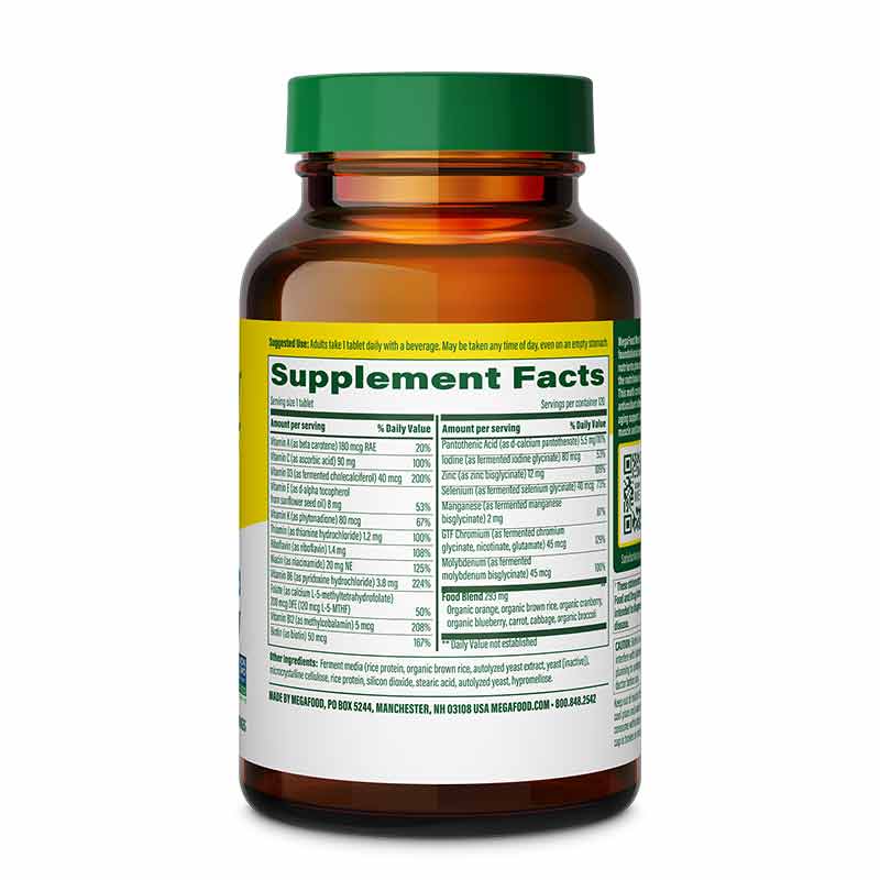Men's 55+ One Daily Multivitamin, 120 Tablets, by Megafood, image #2