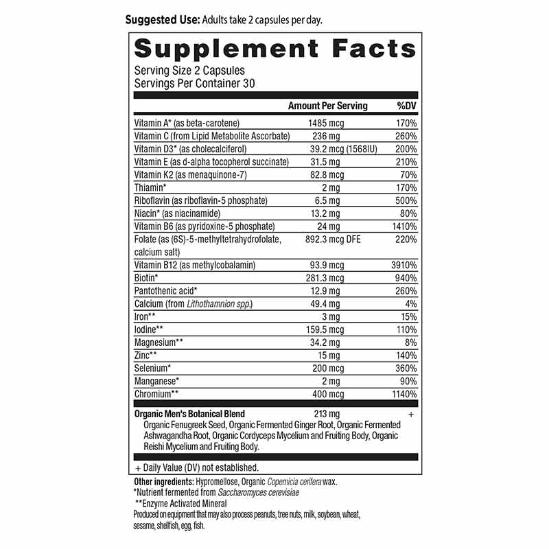 Men's Fermented Multi, by Ancient Nutrition, image #2