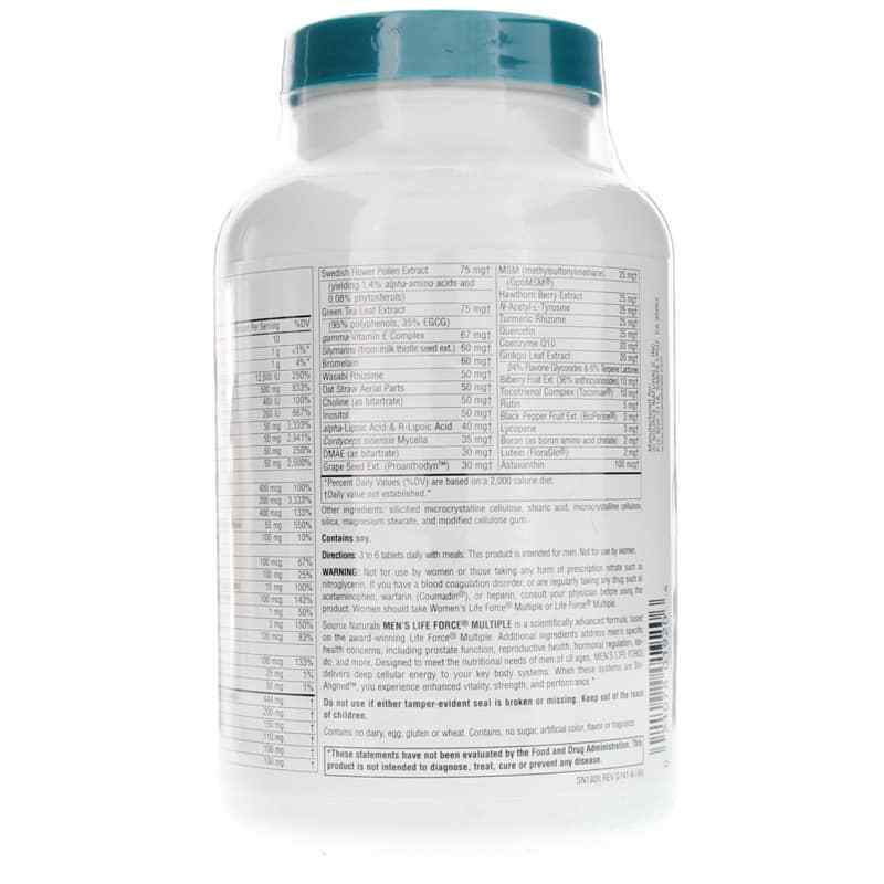 Men's Life Force Multiple, 180 Tablets, by Source Naturals, image #3