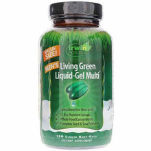 Men's Living Green Liquid-Gel Multi, 120 Liquid Softgels, by Irwin Naturals