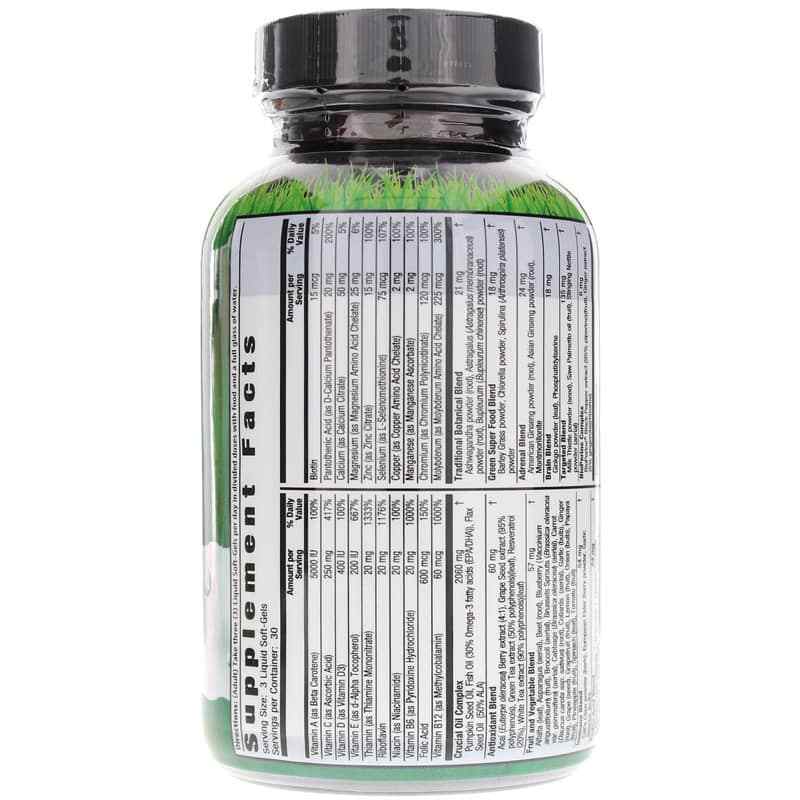 Men's Living Green Liquid-Gel Multi, 90 Liquid Softgels, by Irwin Naturals, image #2