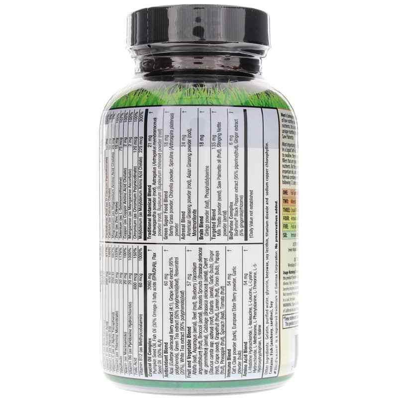 Men's Living Green Liquid-Gel Multi, 90 Liquid Softgels, by Irwin Naturals, image #3