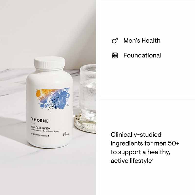 Men's Multi 50+, by Thorne Research, image #3