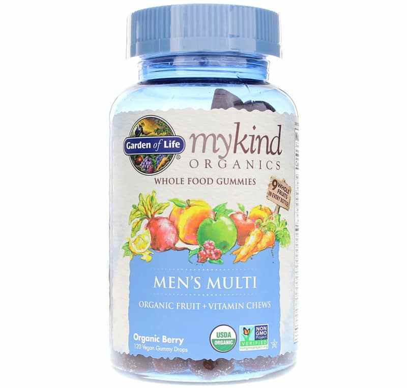 Men's Multi Whole Food Multivitamin Gummies, by Garden of Life mykind Organics