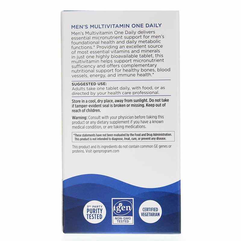 Men's Multivitamin One Daily, 30 Tablets, by Nordic Naturals, image #3