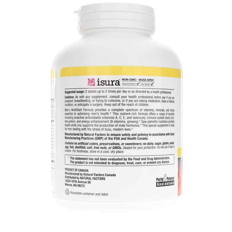 Men's MultiStart, by Natural Factors, image #3