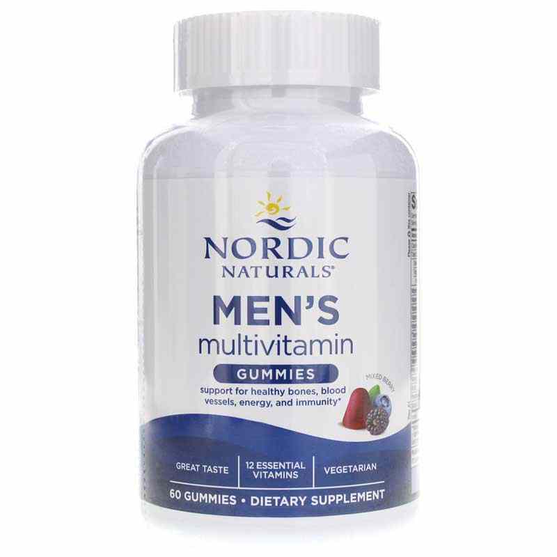Men's Multivitamin Gummies, 60 Gummies, by Nordic Naturals