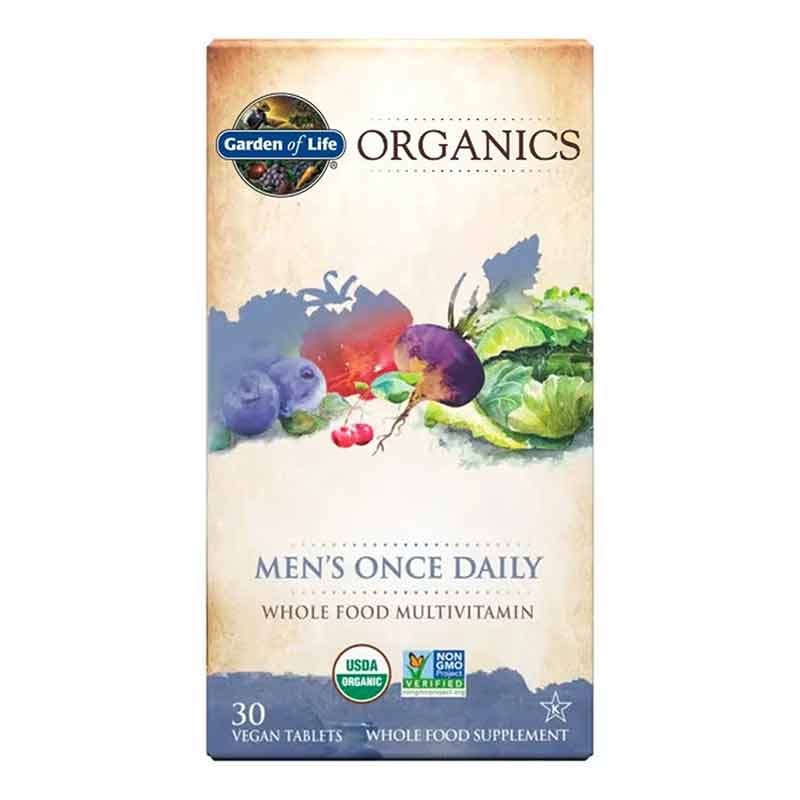 Men's Once Daily Whole Food Multivitamin, by Garden of Life mykind Organics