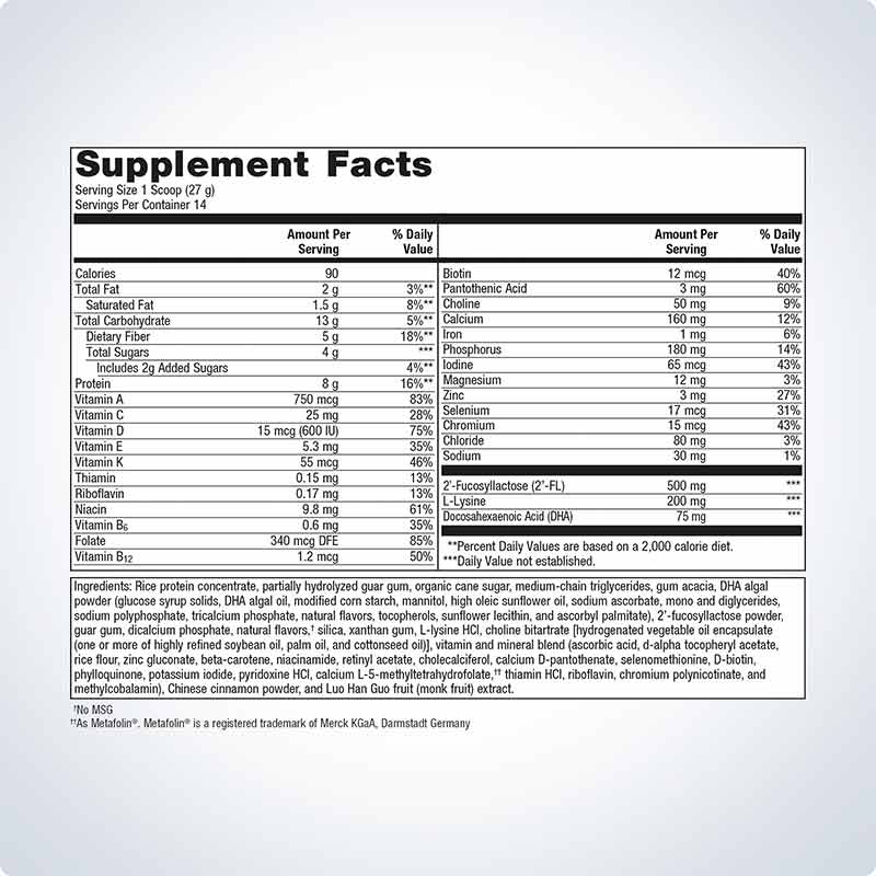 MetaKids Nutrition Powder, Vanilla, 14 Servings, by Metagenics, image #2