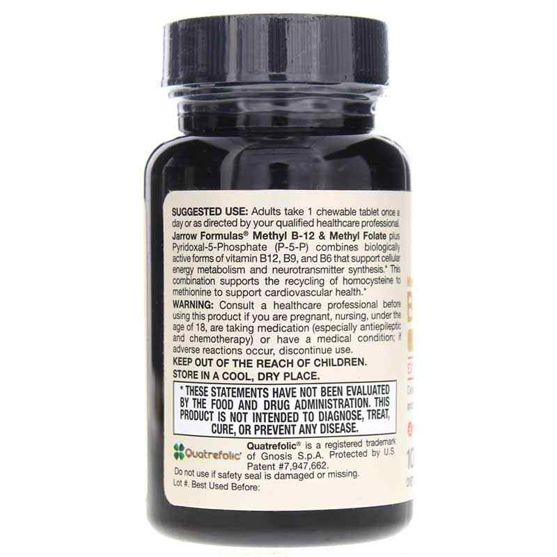 Methyl B-12 & Methyl Folate Lemon, by Jarrow Formulas, image #3