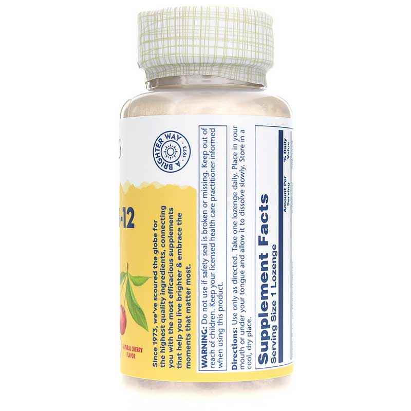 Methyl B-12 5000 Mcg with Natural Cherry Flavor, by Solaray, image #2
