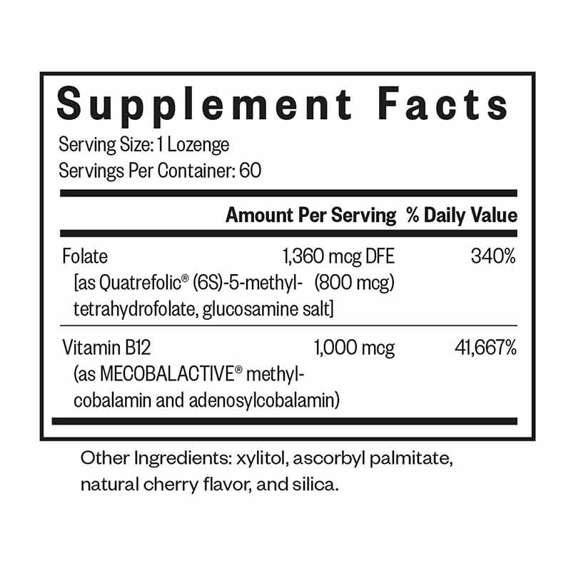 Methyl B12 with L-Methylfolate, by Seeking Health, image #2