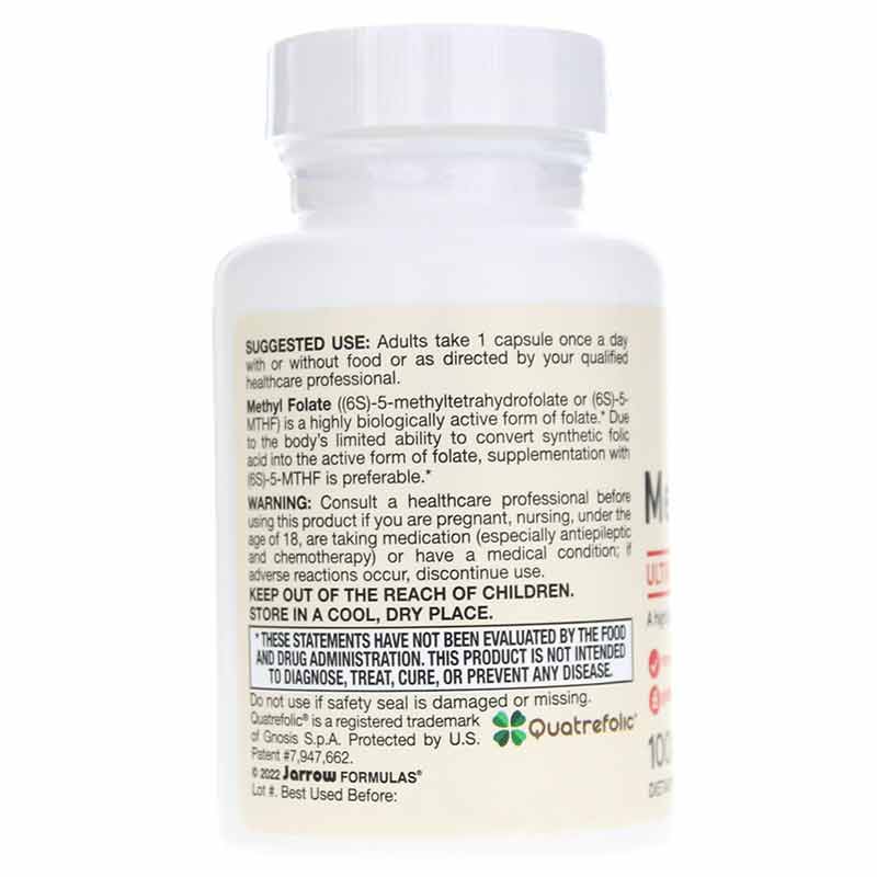 Methyl Folate 1,000 Mcg, by Jarrow Formulas, image #3