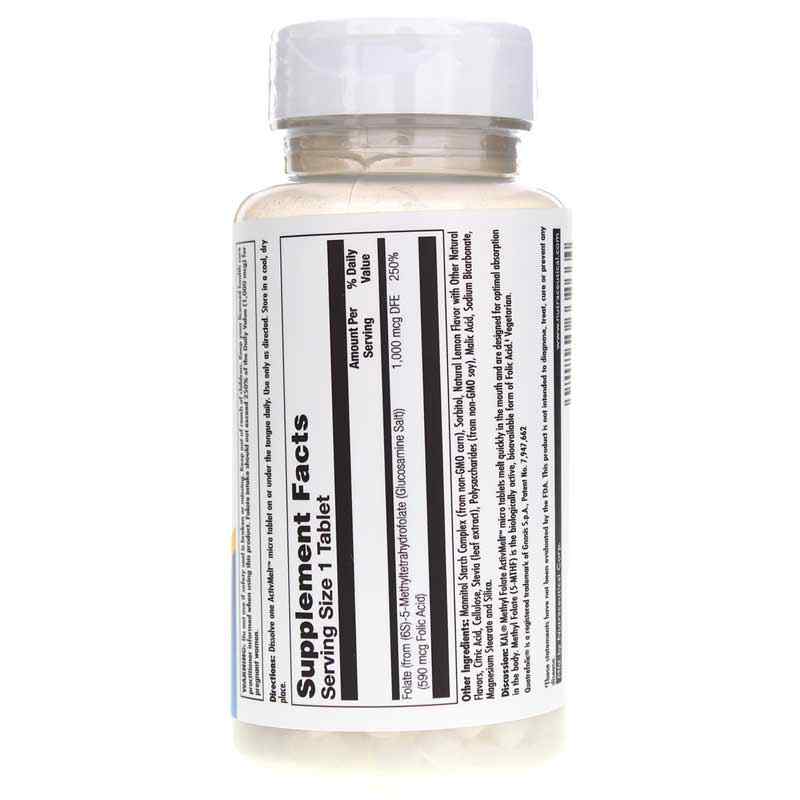 Methyl Folate 1000 Mcg ActivMelt, Lemon, by Kal, image #3