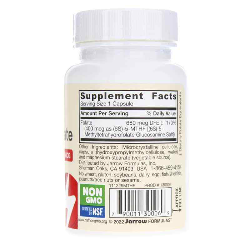 Methyl Folate 400 Mcg, by Jarrow Formulas, image #2