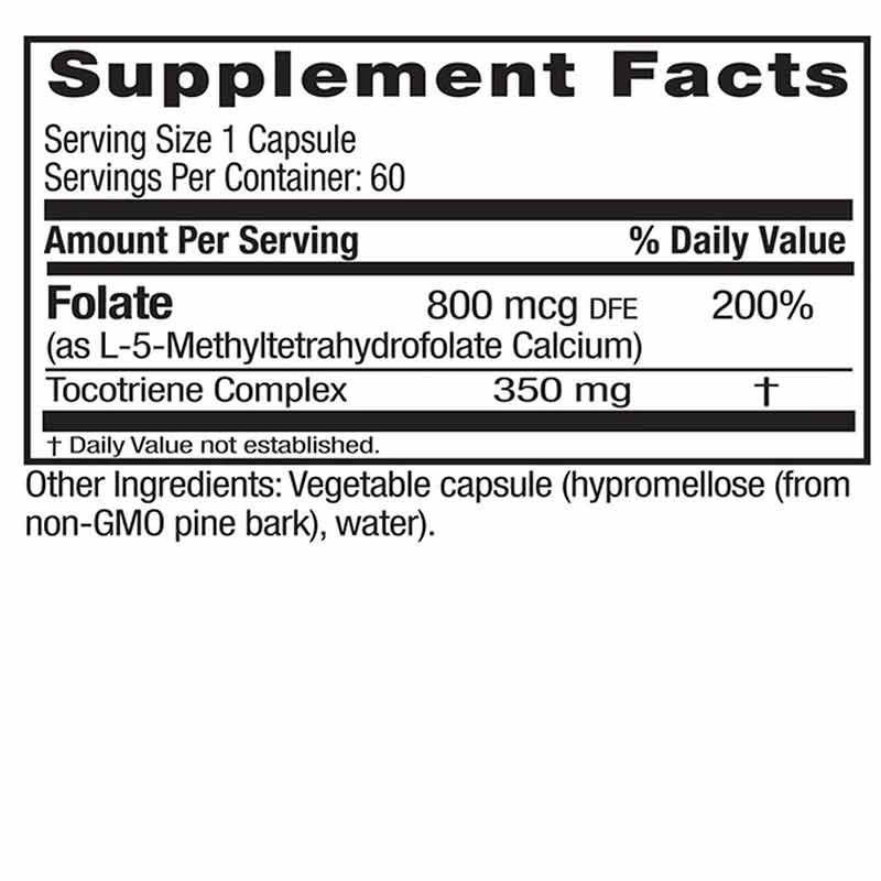 Methyl Folate with L-5-Methyltetrahydrofolate, 60 Veg Capsules, by Emerald, image #2