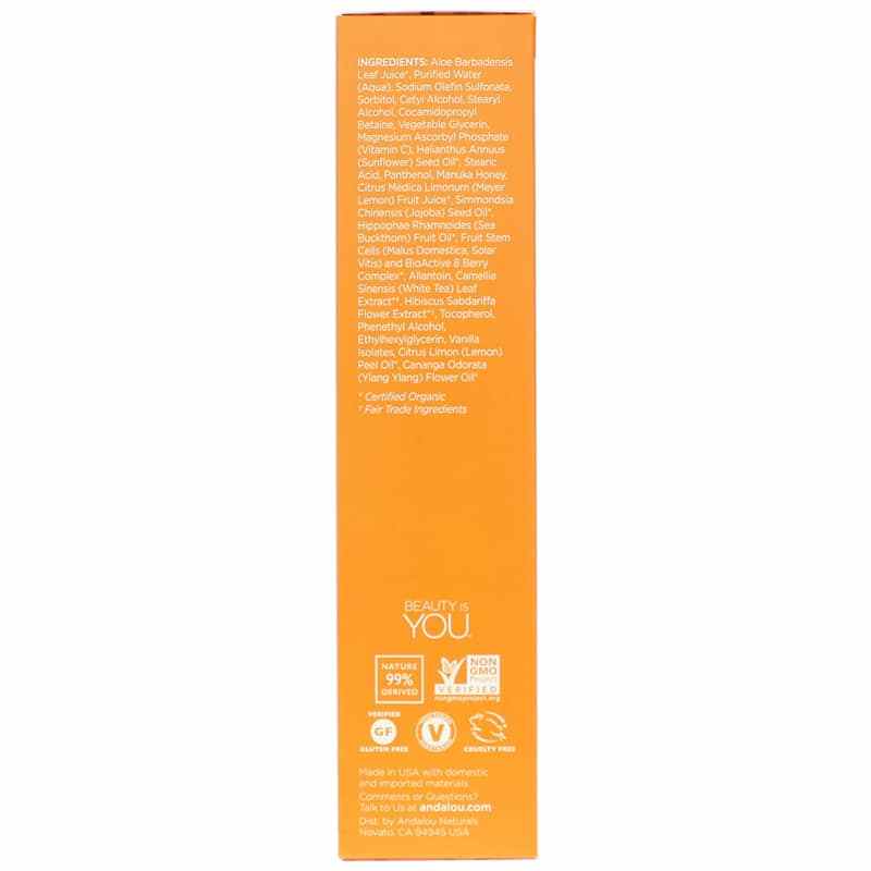 Meyer Lemon Creamy Cleanser, Brightening Formula, by Andalou Naturals, image #2