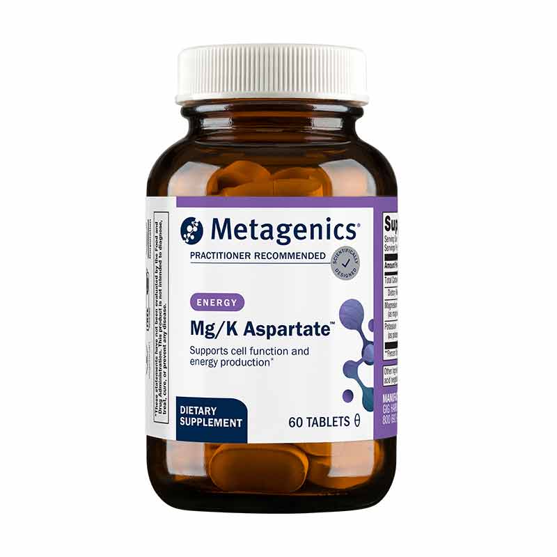 Mg/K Aspartate, 60 Tablets, by Metagenics