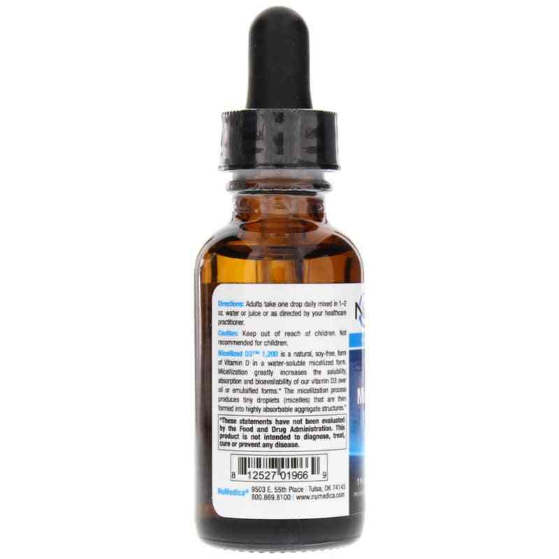 Micellized D3 1200 IU, by NuMedica, image #3