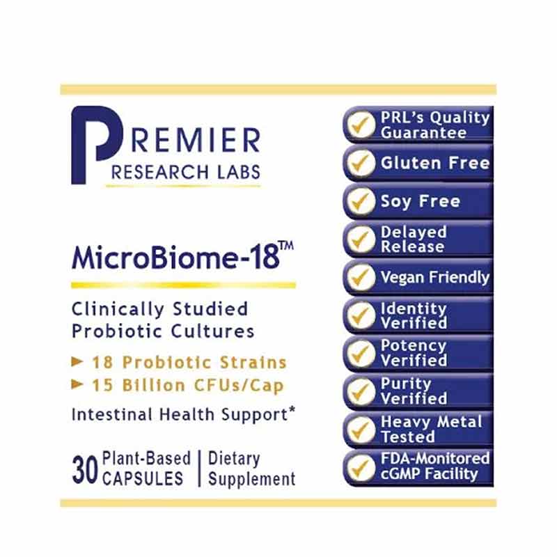 MicroBiome-18 Probiotic, by Premier Research Labs, image #2
