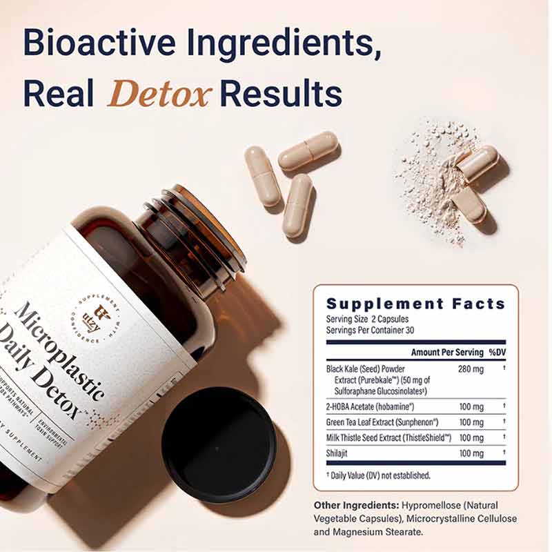 Microplastic Daily Detox, 60 Capsules, by Utzy Naturals, image #2