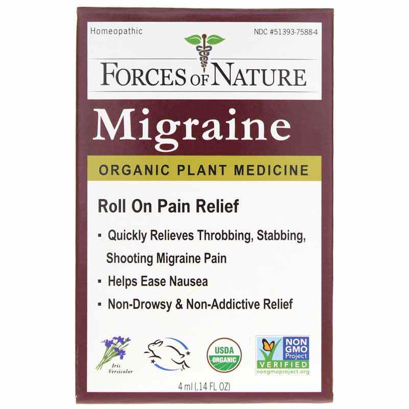Migraine Pain Relief Roll On, by Forces Of Nature