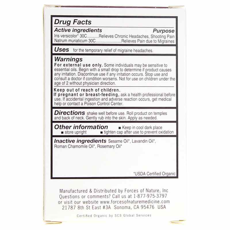 Migraine Pain Relief Roll On, by Forces Of Nature, image #3