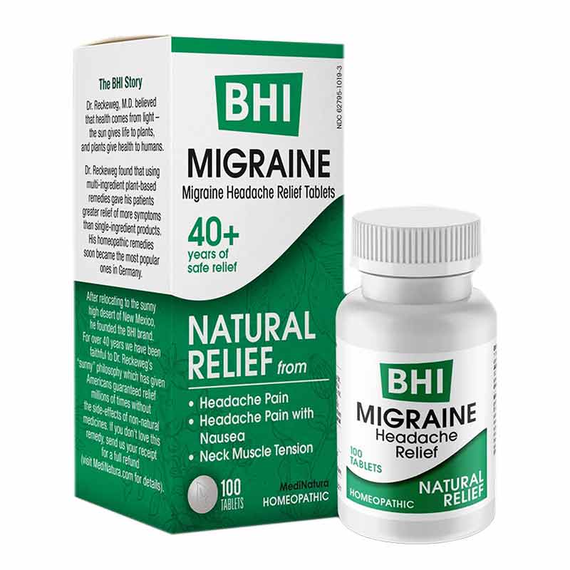 Migraine Headache Relief Tablets, by BHI