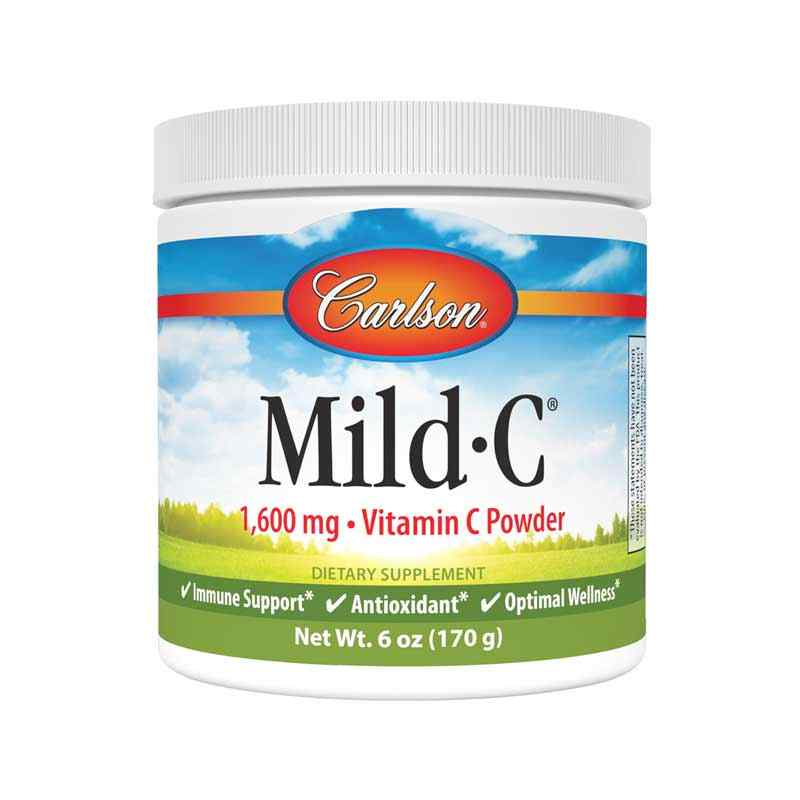 Mild C 1600 Mg Powder, 6 Oz, by Carlson Labs