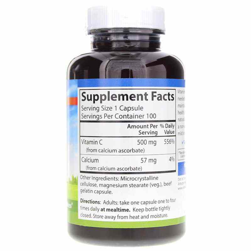 Mild C 500 Mg, 100 Capsules, by Carlson Labs, image #2