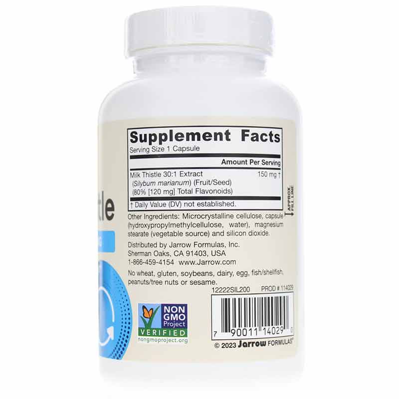 Milk Thistle 150 Mg, 200 Veg Capsules, by Jarrow Formulas, image #2