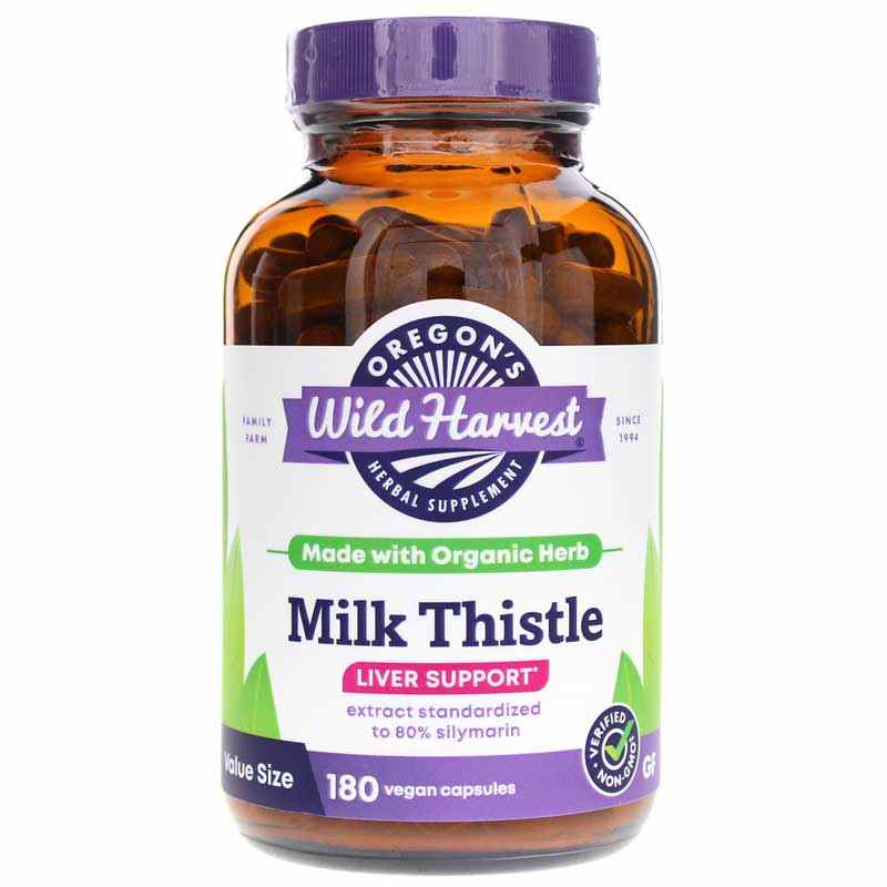 Milk Thistle, 180 Vegan Capsules, by Oregons Wild Harvest