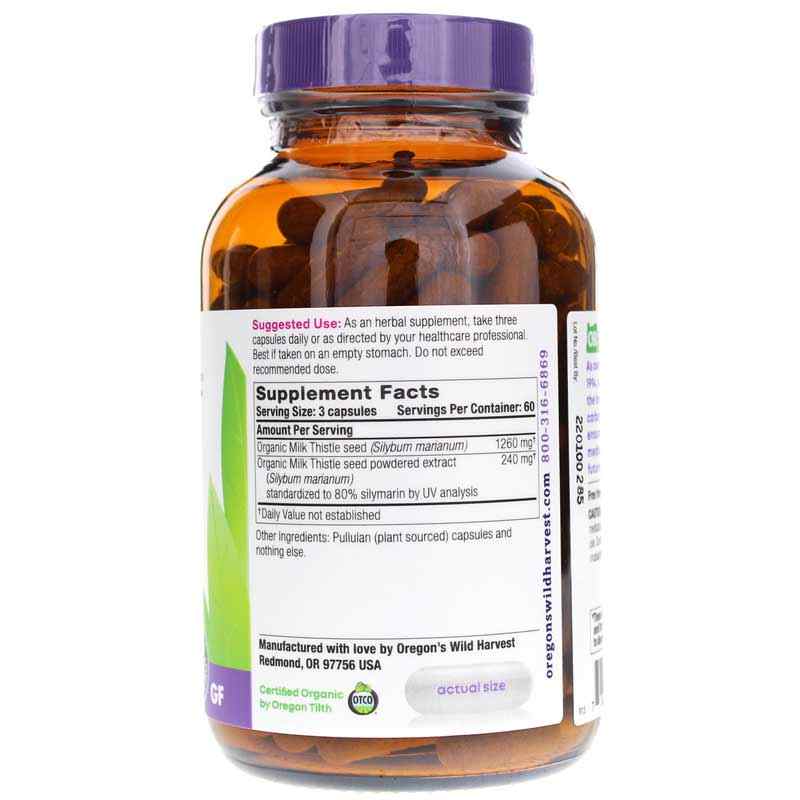 Milk Thistle, 180 Vegan Capsules, by Oregons Wild Harvest, image #2