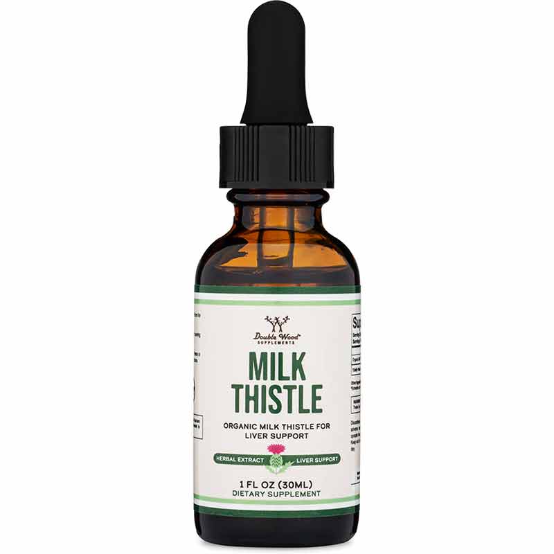 Milk Thistle Drops, 1 Oz Liquid, by Double Wood Supplements