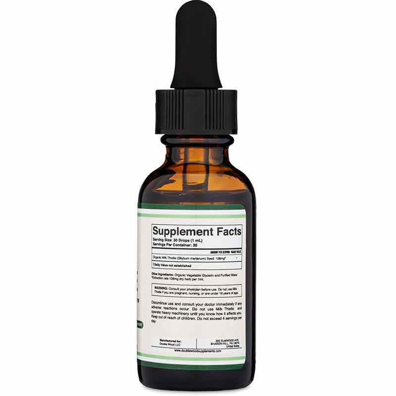 Milk Thistle Drops, 1 Oz Liquid, by Double Wood Supplements, image #2
