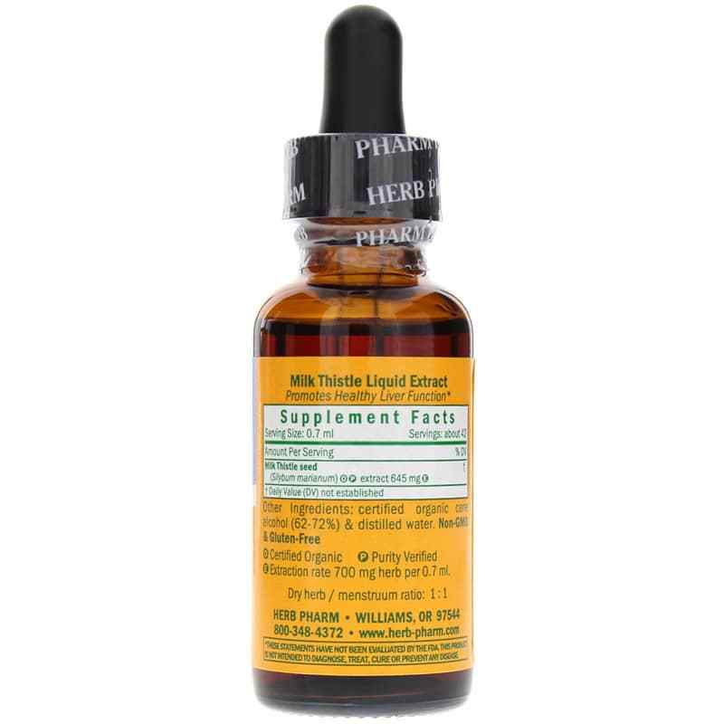 Milk Thistle Extract, 1 Oz, by Herb Pharm, image #2