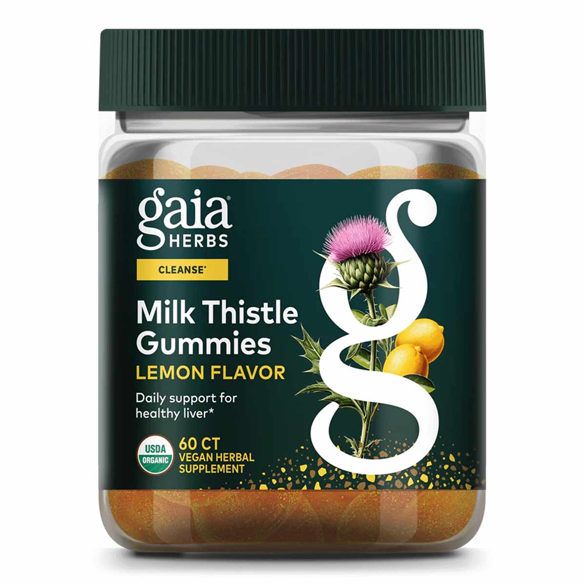 Milk Thistle Gummies Lemon Flavor, by Gaia Herbs