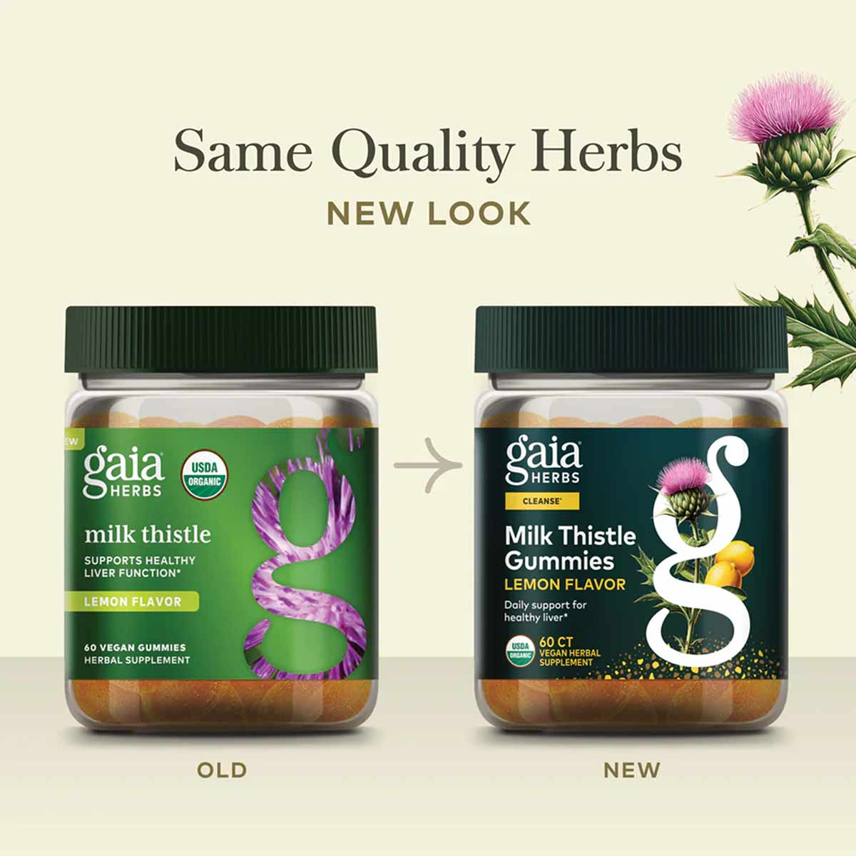 Milk Thistle Gummies Lemon Flavor, by Gaia Herbs