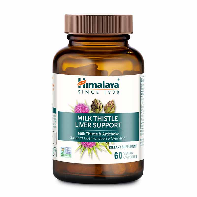 Milk Thistle Liver Support, 60 Vegan Capsules, by Himalaya