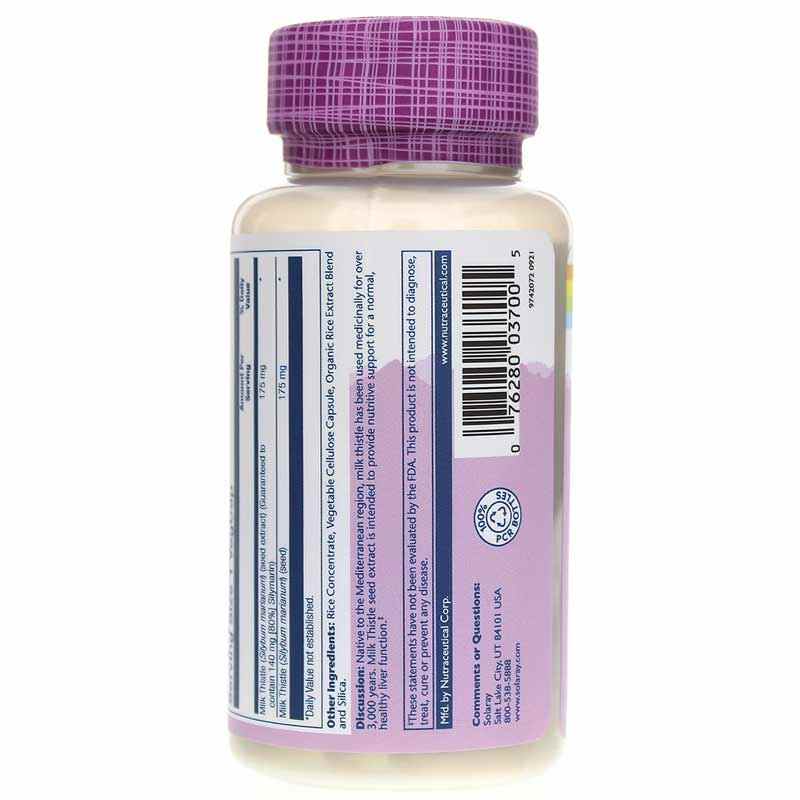 Milk Thistle Seed Extract 175 Mg, by Solaray, image #3